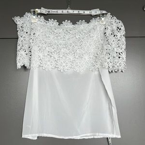 Off-the Shoulder White Top